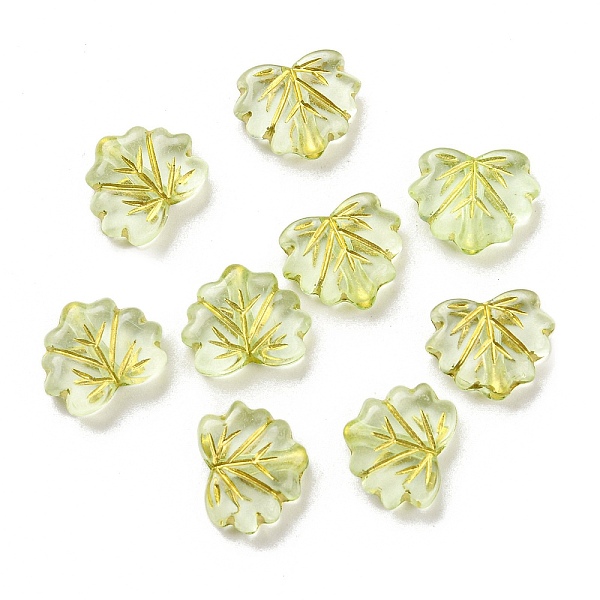 PandaHall Plating Transparent Acrylic Beads, Golden Metal Enlaced, Leaf, Pale Goldenrod, 10.5x13x4.5mm, Hole: 1.8mm, about 1180pcs/500g...
PandaHall Plating Transparent Acrylic Beads, Golden Metal Enlaced, Leaf, Pale Goldenrod, 10.5x13x4.5mm, Hole: 1.8mm, about 1180pcs/500g...