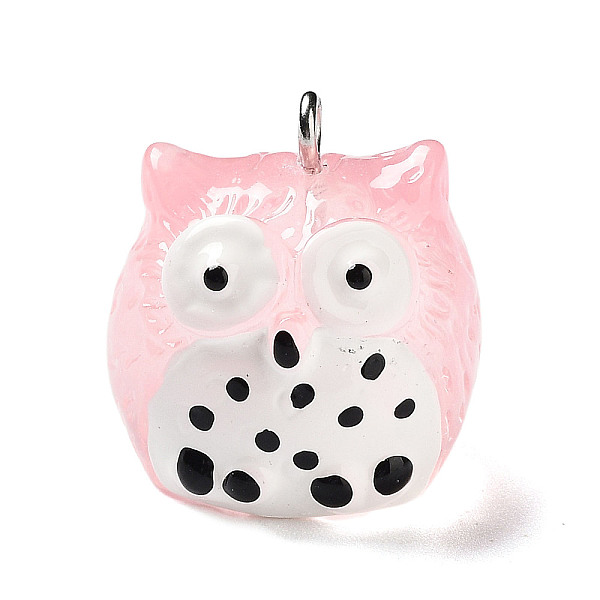 PandaHall Translucent Resin Pendants, Owl Charms with Platinum Plated Iron Loops, Pink, 21x20x19.5mm, Hole: 2mm Iron+Resin Owl Pink
PandaHall Translucent Resin Pendants, Owl Charms with Platinum Plated Iron Loops, Pink, 21x20x19.5mm, Hole: 2mm Iron+Resin Owl Pink