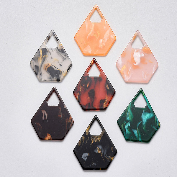 PandaHall Cellulose Acetate(Resin) Pendants, Pentagon, Mixed Color, 41.5x32.5x2mm, Hole: 11x10mm Cellulose Acetate Others Multicolor
PandaHall Cellulose Acetate(Resin) Pendants, Pentagon, Mixed Color, 41.5x32.5x2mm, Hole: 11x10mm Cellulose Acetate Others Multicolor