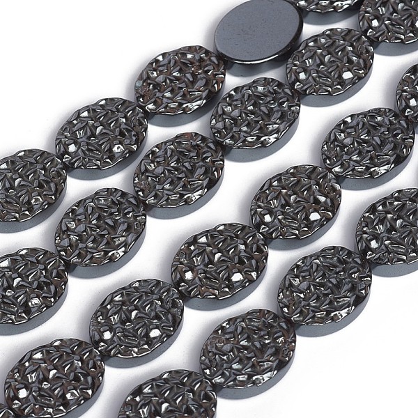 PandaHall Electroplated Non-magnetic Synthetic Hematite Beads Strands, Textured, Oval, 16x12x4mm, Hole: 0.8mm, about 25pcs/strand, 15.66...
PandaHall Electroplated Non-magnetic Synthetic Hematite Beads Strands, Textured, Oval, 16x12x4mm, Hole: 0.8mm, about 25pcs/strand, 15.66...