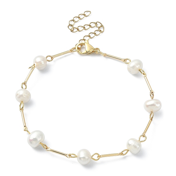 PandaHall Natural Pearl Beaded Bracelets for Women, with 304 Stainless Steel Finding, Golden, 7-5/8 inch(19.4cm) Pearl
PandaHall Natural Pearl Beaded Bracelets for Women, with 304 Stainless Steel Finding, Golden, 7-5/8 inch(19.4cm) Pearl