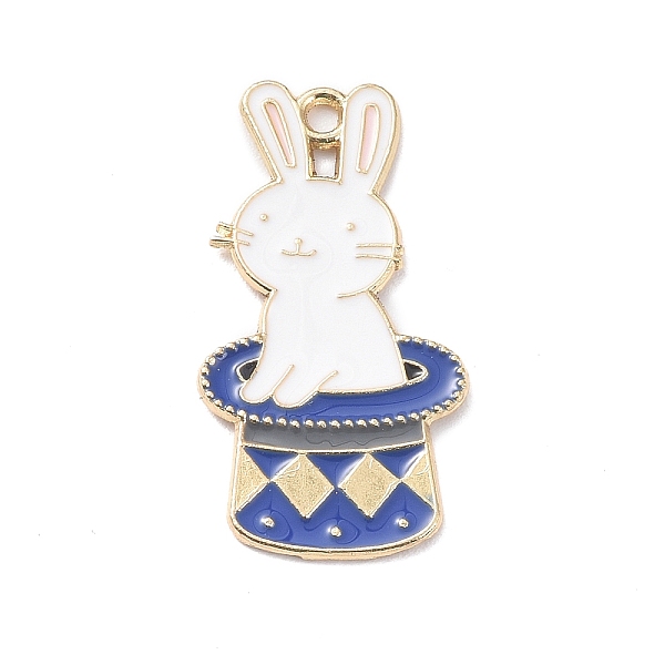 PandaHall Alloy Enamel Pendants, Light Gold, Rabbit with Magic Hat Charm, White, 30x16x1.5mm, Hole: 2mm Alloy+Enamel Rabbit White
PandaHall Alloy Enamel Pendants, Light Gold, Rabbit with Magic Hat Charm, White, 30x16x1.5mm, Hole: 2mm Alloy+Enamel Rabbit White