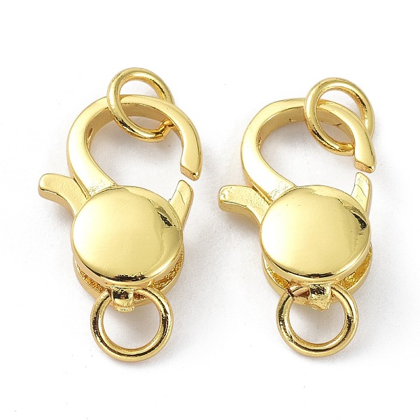 PandaHall Brass Lobster Claw Clasps, with Jump Ring, Long-Lasting Plated, Parrot Trigger Clasps, Real 18K Gold Plated, 14x10.5x5mm, Hole...
PandaHall Brass Lobster Claw Clasps, with Jump Ring, Long-Lasting Plated, Parrot Trigger Clasps, Real 18K Gold Plated, 14x10.5x5mm, Hole...