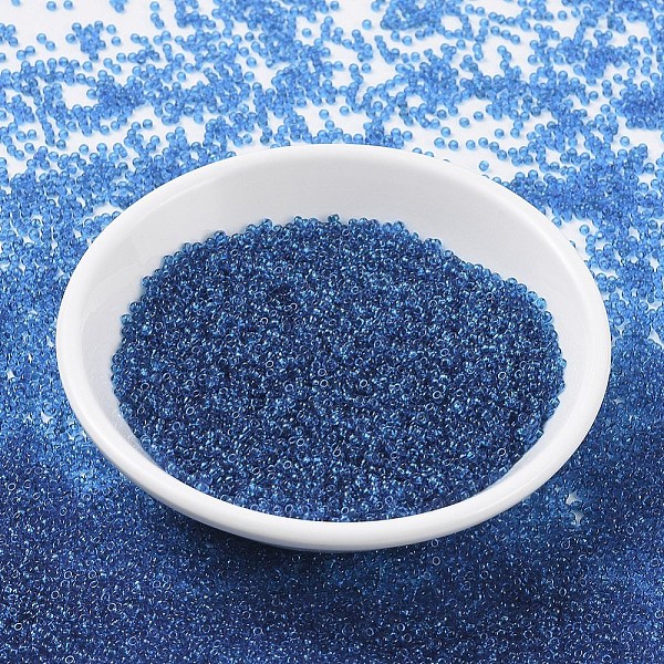 PandaHall MIYUKI Round Rocailles Beads, Japanese Seed Beads, 11/0, (RR149) Transparent Capri Blue, 2x1.3mm, Hole: 0.8mm, about 1111pcs/10g..., Cyan
PandaHall MIYUKI Round Rocailles Beads, Japanese Seed Beads, 11/0, (RR149) Transparent Capri Blue, 2x1.3mm, Hole: 0.8mm, about 1111pcs/10g..., Cyan