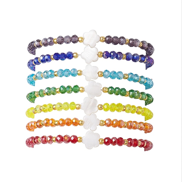 PandaHall 7Pcs 7 Colors Flower Natural Shell & Glass & Seed Beaded Stretch Bracelets Set, Stackable Bracelets, Mixed Color, Inner Diameter..., Multicolor
PandaHall 7Pcs 7 Colors Flower Natural Shell & Glass & Seed Beaded Stretch Bracelets Set, Stackable Bracelets, Mixed Color, Inner Diameter..., Multicolor