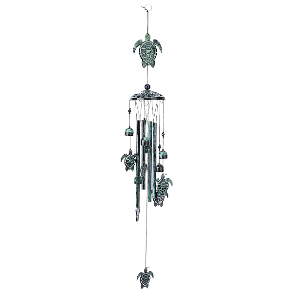 PandaHall Alloy Wind Chime, Turtle Iron Pendant Decorations, with Aluminum Tube and Polyester Cord, Plastic Beads, Gunmetal & Green Patina...
PandaHall Alloy Wind Chime, Turtle Iron Pendant Decorations, with Aluminum Tube and Polyester Cord, Plastic Beads, Gunmetal & Green Patina...