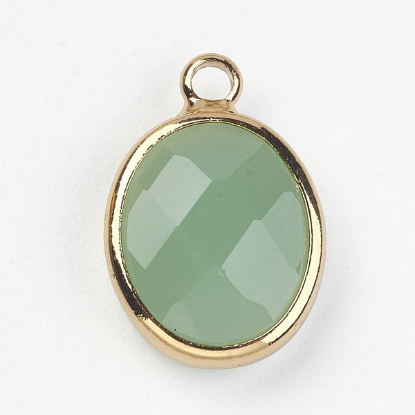 PandaHall Glass Pendants, with Brass Findings, Faceted, Oval, Golden, Mixed Color, 15.5x10.5x4mm, Hole: 1.5mm Brass+Glass Oval Multicolor
PandaHall Glass Pendants, with Brass Findings, Faceted, Oval, Golden, Mixed Color, 15.5x10.5x4mm, Hole: 1.5mm Brass+Glass Oval Multicolor