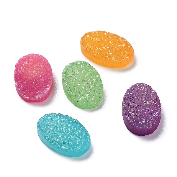 PandaHall Natural Druzy Agate Cabochons, Dyed, Oval, Mixed Color, 12x8x3mm Druzy Agate Oval Multicolor
PandaHall Natural Druzy Agate Cabochons, Dyed, Oval, Mixed Color, 12x8x3mm Druzy Agate Oval Multicolor