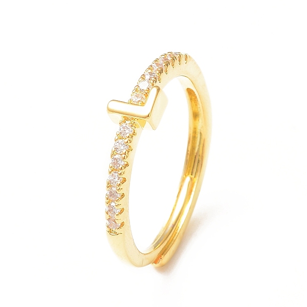 PandaHall Clear Cubic Zirconia Initial Letter Adjustable Ring, Golden Brass Jewelry for Women, Letter.L, Inner Diameter: 18mm Brass+Cubic...
PandaHall Clear Cubic Zirconia Initial Letter Adjustable Ring, Golden Brass Jewelry for Women, Letter.L, Inner Diameter: 18mm Brass+Cubic...