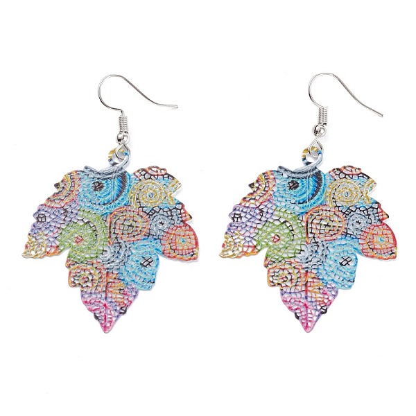 PandaHall Spray Painted Stainless Steel Maple Leaf Dangle Earrings, Etched Metal Embellishments, with Iron Earring Hooks, Stainless Steel...
PandaHall Spray Painted Stainless Steel Maple Leaf Dangle Earrings, Etched Metal Embellishments, with Iron Earring Hooks, Stainless Steel...