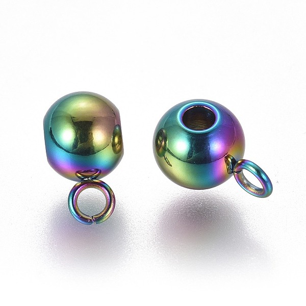 PandaHall Ion Plating(IP) 304 Stainless Steel Tube Bails, Loop Bails, Rondelle Bail Beads, Rainbow Color, 9x5x6mm, Hole: 2mm, Inner Diameter...
PandaHall Ion Plating(IP) 304 Stainless Steel Tube Bails, Loop Bails, Rondelle Bail Beads, Rainbow Color, 9x5x6mm, Hole: 2mm, Inner Diameter...