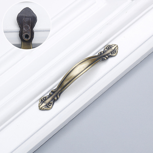 PandaHall Retro Alloy Drawer Pull Bow Handles, Cabinet Pulls Handles for Drawer, Doorknob Accessories, Antique Bronze, 110x12.5x19mm, Hole...
PandaHall Retro Alloy Drawer Pull Bow Handles, Cabinet Pulls Handles for Drawer, Doorknob Accessories, Antique Bronze, 110x12.5x19mm, Hole...