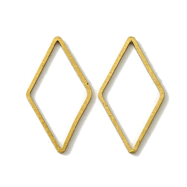 PandaHall Brass Linking Rings, Rhombus, Raw(Unplated), 23x12.5x0.9mm, Inner Diameter: 11x21mm Brass Rhombus
PandaHall Brass Linking Rings, Rhombus, Raw(Unplated), 23x12.5x0.9mm, Inner Diameter: 11x21mm Brass Rhombus