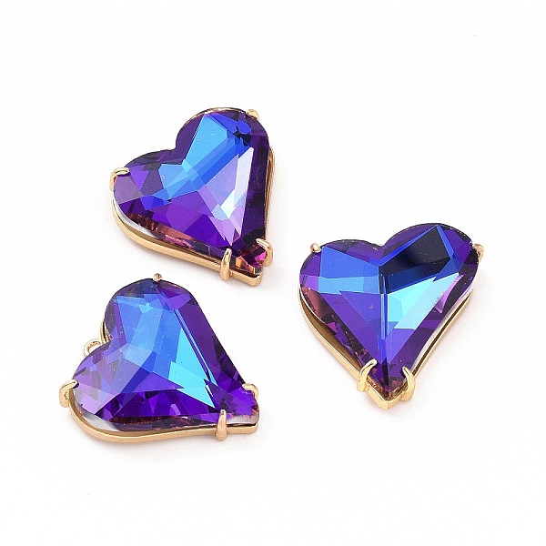 PandaHall Brass Cubic Zirconia Pendants, Heart Charm, Light Gold, Dark Slate Blue, 27x26x7mm, Hole: 2mm Brass+Cubic Zirconia Heart
PandaHall Brass Cubic Zirconia Pendants, Heart Charm, Light Gold, Dark Slate Blue, 27x26x7mm, Hole: 2mm Brass+Cubic Zirconia Heart