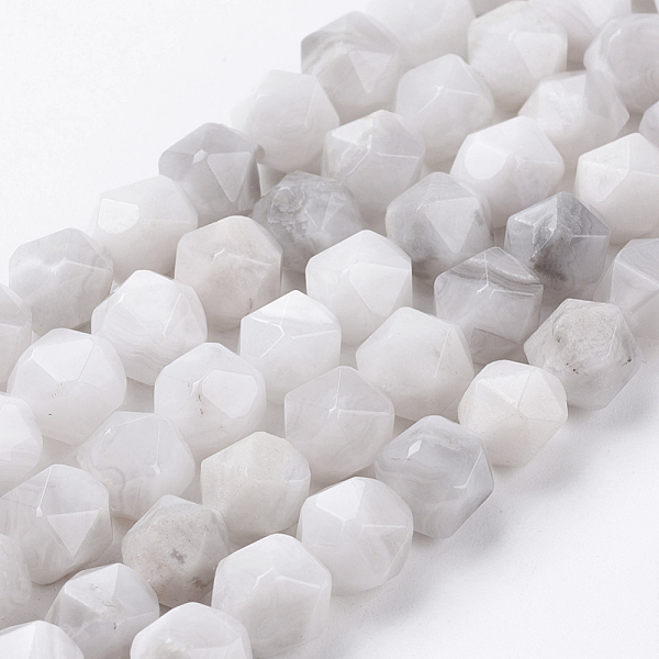 PandaHall Natural White Crazy Lace Agate Beads Strands, Faceted, Round, 8x7mm, Hole: 1mm, about 49pcs/strand, 15.3 inch(39cm) Crazy Agate...
PandaHall Natural White Crazy Lace Agate Beads Strands, Faceted, Round, 8x7mm, Hole: 1mm, about 49pcs/strand, 15.3 inch(39cm) Crazy Agate...