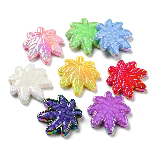 PandaHall UV Plating Acrylic Beads, Iridescent, Leaf, Mixed Color, 30.5x30x5.5mm, Hole: 2.1mm Acrylic Leaf Multicolor
PandaHall UV Plating Acrylic Beads, Iridescent, Leaf, Mixed Color, 30.5x30x5.5mm, Hole: 2.1mm Acrylic Leaf Multicolor