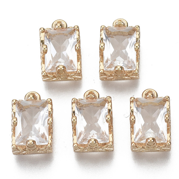 PandaHall Glass Rhinestone Pendants, with Light Gold Plated Brass Claw Open Back Settings, Rectangle, Faceted, Crystal, 10x6x5mm, Hole: 1mm..., Clear
PandaHall Glass Rhinestone Pendants, with Light Gold Plated Brass Claw Open Back Settings, Rectangle, Faceted, Crystal, 10x6x5mm, Hole: 1mm..., Clear
