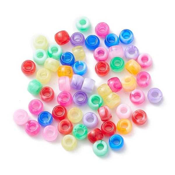PandaHall Plastic Beads, Two Tone, Barrel, Mixed Color, 9.5x6mm, Hole: 4mm, about 900pcs/500g Plastic Barrel Multicolor
PandaHall Plastic Beads, Two Tone, Barrel, Mixed Color, 9.5x6mm, Hole: 4mm, about 900pcs/500g Plastic Barrel Multicolor