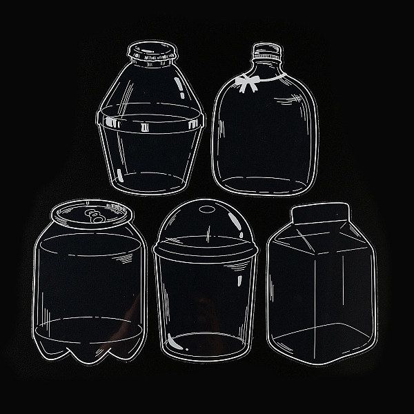 PandaHall 20Pcs 5 Styles PET Plastic Waterproof Self-Adhesive Lace Bottle Stickers, for Scrapbook Making Supplies, Clear, 143x96x0.1mm...
PandaHall 20Pcs 5 Styles PET Plastic Waterproof Self-Adhesive Lace Bottle Stickers, for Scrapbook Making Supplies, Clear, 143x96x0.1mm...