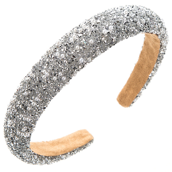 PandaHall Pearl Rhinestone Hair Bands, Wide Cloth Hair Accessories for Women Girls, Silver, 135x120mm Cloth Silver
PandaHall Pearl Rhinestone Hair Bands, Wide Cloth Hair Accessories for Women Girls, Silver, 135x120mm Cloth Silver