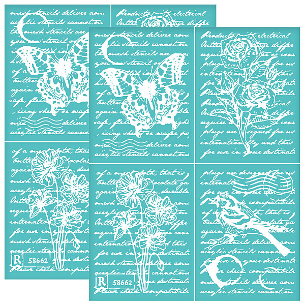 PandaHall Self-Adhesive Silk Screen Printing Stencil, for Painting on Wood, DIY Decoration T-Shirt Fabric, Turquoise, Flower, 280x220mm...
PandaHall Self-Adhesive Silk Screen Printing Stencil, for Painting on Wood, DIY Decoration T-Shirt Fabric, Turquoise, Flower, 280x220mm...