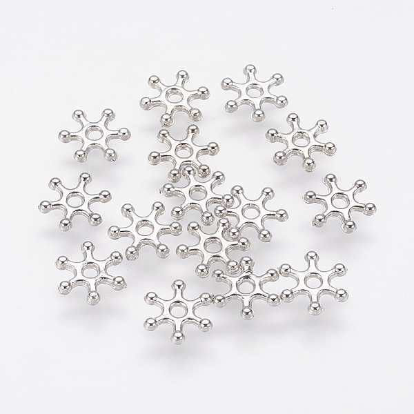 PandaHall CCB Plastic Beads, Snowflake, Platinum, 9x2mm, Hole: 2mm Plastic Snowflake
PandaHall CCB Plastic Beads, Snowflake, Platinum, 9x2mm, Hole: 2mm Plastic Snowflake