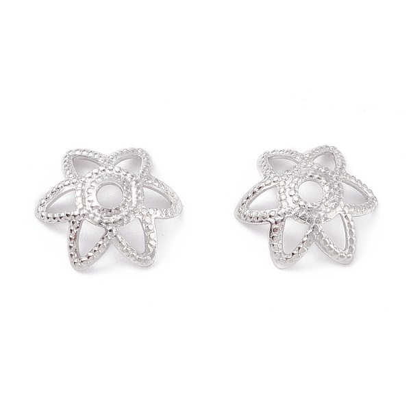 PandaHall Brass 6-Petal Bead Caps, Long-Lasting Plated, Flower, Real Platinum Plated, 7x2.5mm, Hole: 1.2mm Brass
PandaHall Brass 6-Petal Bead Caps, Long-Lasting Plated, Flower, Real Platinum Plated, 7x2.5mm, Hole: 1.2mm Brass
