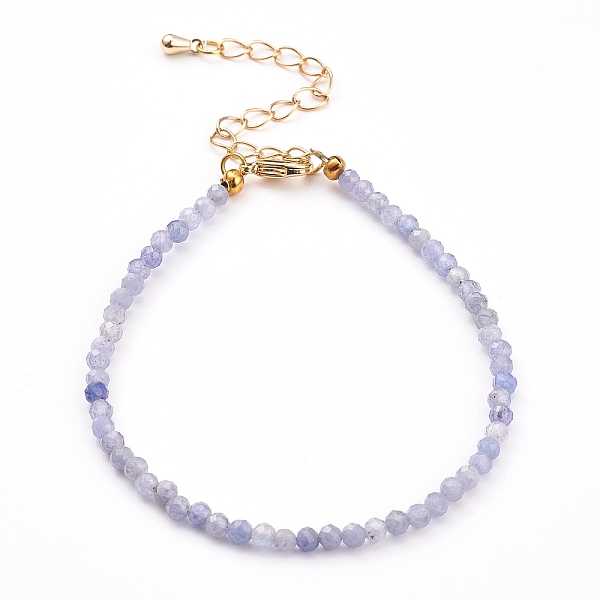 PandaHall Faceted Natural Tanzanite Beaded Bracelets for Women, Golden, 7-1/4 inch(18.5cm) Tanzanite
PandaHall Faceted Natural Tanzanite Beaded Bracelets for Women, Golden, 7-1/4 inch(18.5cm) Tanzanite