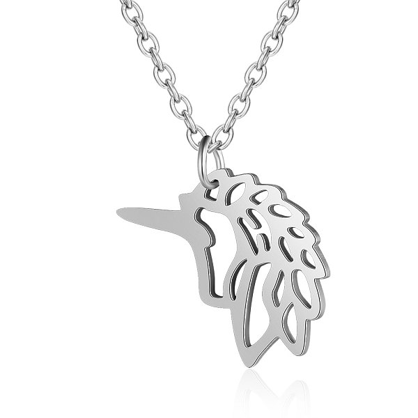 PandaHall 201 Stainless Steel Pendant Necklaces, with Cable Chains, Unicorn, Stainless Steel Color, 17.7 inch(45cm), 1.5mm, Unicorn...
PandaHall 201 Stainless Steel Pendant Necklaces, with Cable Chains, Unicorn, Stainless Steel Color, 17.7 inch(45cm), 1.5mm, Unicorn...
