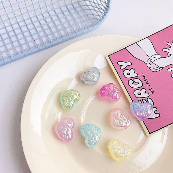 PandaHall Transparent Acrylic Bead, Heart, Mixed Color, 14.8x18x10mm, Hole: 3.8mm Acrylic Heart Multicolor
PandaHall Transparent Acrylic Bead, Heart, Mixed Color, 14.8x18x10mm, Hole: 3.8mm Acrylic Heart Multicolor