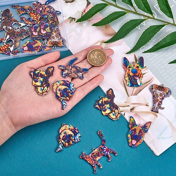 PandaHall 22Pcs 11 Style Animal Enamel Charm Pendant Colorful Pattern Charm Dog Cat Bird Pendant for Jewelry Necklace Earring Making Crafts...
PandaHall 22Pcs 11 Style Animal Enamel Charm Pendant Colorful Pattern Charm Dog Cat Bird Pendant for Jewelry Necklace Earring Making Crafts...