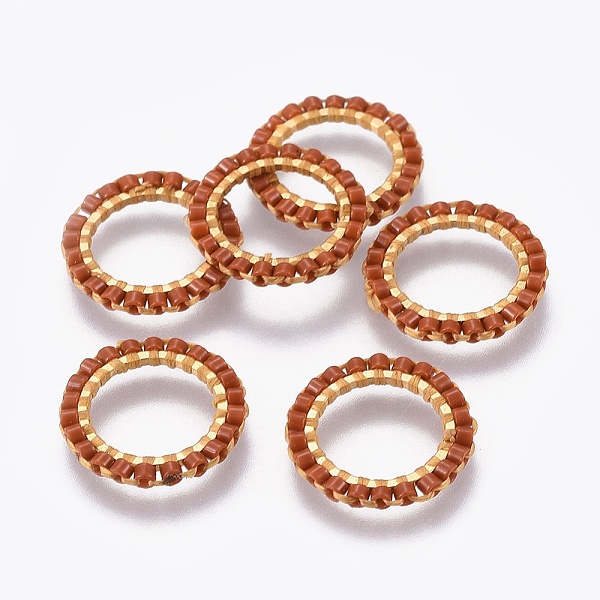 PandaHall MIYUKI & TOHO Handmade Japanese Seed Beads, with 304 Stainless Steel Link Rings, Loom Pattern, Ring, Golden, Chocolate..., Brown
PandaHall MIYUKI & TOHO Handmade Japanese Seed Beads, with 304 Stainless Steel Link Rings, Loom Pattern, Ring, Golden, Chocolate..., Brown