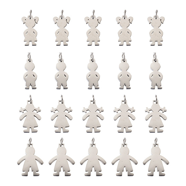 PandaHall 316 Stainless Steel Pendants, Boy and Girls, Stainless Steel Color, 20pcs/set 316 Surgical Stainless Steel Human
PandaHall 316 Stainless Steel Pendants, Boy and Girls, Stainless Steel Color, 20pcs/set 316 Surgical Stainless Steel Human