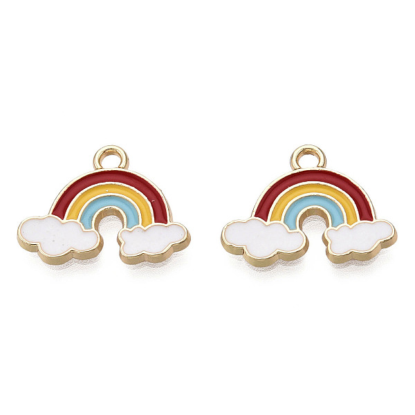 PandaHall Alloy Enamel Pendants, Light Gold, Rainbow, Colorful, 14x19x2mm, Hole: 1.6mm Alloy+Enamel Rainbow
PandaHall Alloy Enamel Pendants, Light Gold, Rainbow, Colorful, 14x19x2mm, Hole: 1.6mm Alloy+Enamel Rainbow