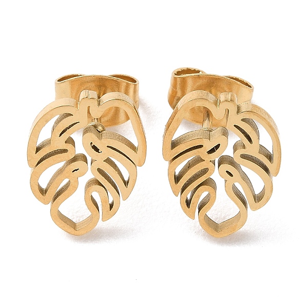 PandaHall 304 Stainless Steel Stud Earrings, Hollowe Oak Leaf, Golden, 11.5x9mm 304 Stainless Steel Leaf
PandaHall 304 Stainless Steel Stud Earrings, Hollowe Oak Leaf, Golden, 11.5x9mm 304 Stainless Steel Leaf