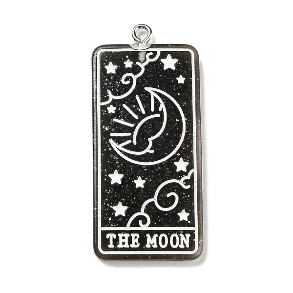 PandaHall Transparent Resin Tarot Card Pendants, Glitter Rectangle Charms with Platinum Plated Iron Loops, Black, 44x20x3mm, Hole: 2mm...
PandaHall Transparent Resin Tarot Card Pendants, Glitter Rectangle Charms with Platinum Plated Iron Loops, Black, 44x20x3mm, Hole: 2mm...