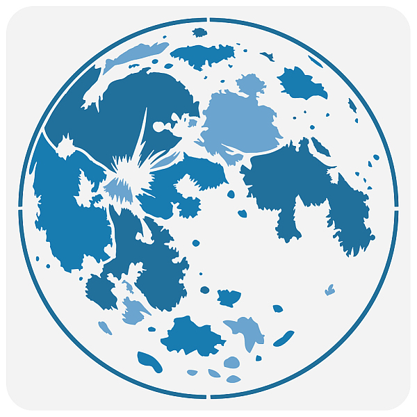 PandaHall PET Hollow Out Drawing Painting Stencils, for DIY Scrapbook, Photo Album, Moon, 30x30cm Plastic Moon
PandaHall PET Hollow Out Drawing Painting Stencils, for DIY Scrapbook, Photo Album, Moon, 30x30cm Plastic Moon
