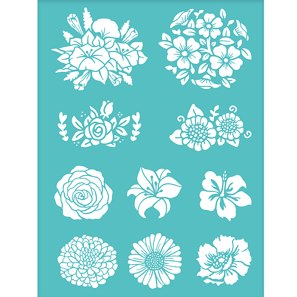 PandaHall Self-Adhesive Silk Screen Printing Stencil, for Painting on Wood, DIY Decoration T-Shirt Fabric, Turquoise, Flower Pattern..., Green
PandaHall Self-Adhesive Silk Screen Printing Stencil, for Painting on Wood, DIY Decoration T-Shirt Fabric, Turquoise, Flower Pattern..., Green