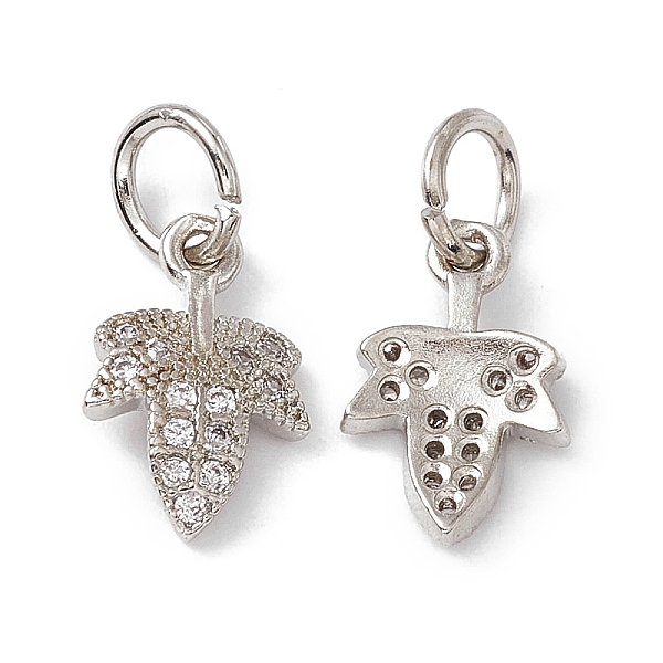 PandaHall Rack Plating Brass Cubic Zirconia Charms, Grape Leaf Charm, with Jump Ring, Long-Lasting Plated, Lead Free & Cadmium Free, Real..., Clear
PandaHall Rack Plating Brass Cubic Zirconia Charms, Grape Leaf Charm, with Jump Ring, Long-Lasting Plated, Lead Free & Cadmium Free, Real..., Clear
