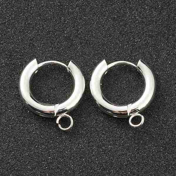 PandaHall 201 Stainless Steel Huggie Hoop Earring Findings, with Horizontal Loop and 316 Surgical Stainless Steel Pin, Silver, 18x16x3mm...
PandaHall 201 Stainless Steel Huggie Hoop Earring Findings, with Horizontal Loop and 316 Surgical Stainless Steel Pin, Silver, 18x16x3mm...