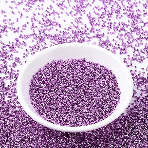 PandaHall MIYUKI Round Rocailles Beads, Japanese Seed Beads, 11/0, (RR1083) Galvanized Fuschia, 11/0, 2x1.3mm, Hole: 0.8mm, about..., Pink
PandaHall MIYUKI Round Rocailles Beads, Japanese Seed Beads, 11/0, (RR1083) Galvanized Fuschia, 11/0, 2x1.3mm, Hole: 0.8mm, about..., Pink
