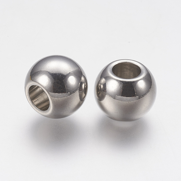 PandaHall 201 Stainless Steel Beads, Large Hole Beads, Rondelle, Stainless Steel Color, 14x11mm, Hole: 6mm 201 Stainless Steel Rondelle
PandaHall 201 Stainless Steel Beads, Large Hole Beads, Rondelle, Stainless Steel Color, 14x11mm, Hole: 6mm 201 Stainless Steel Rondelle