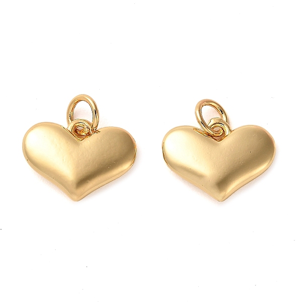 PandaHall Rack Plating Brass Charms, with Jump Ring, Heart, Real 18K Gold Plated, 11x14.5x3mm, Hole: 3.5mm Brass Heart
PandaHall Rack Plating Brass Charms, with Jump Ring, Heart, Real 18K Gold Plated, 11x14.5x3mm, Hole: 3.5mm Brass Heart