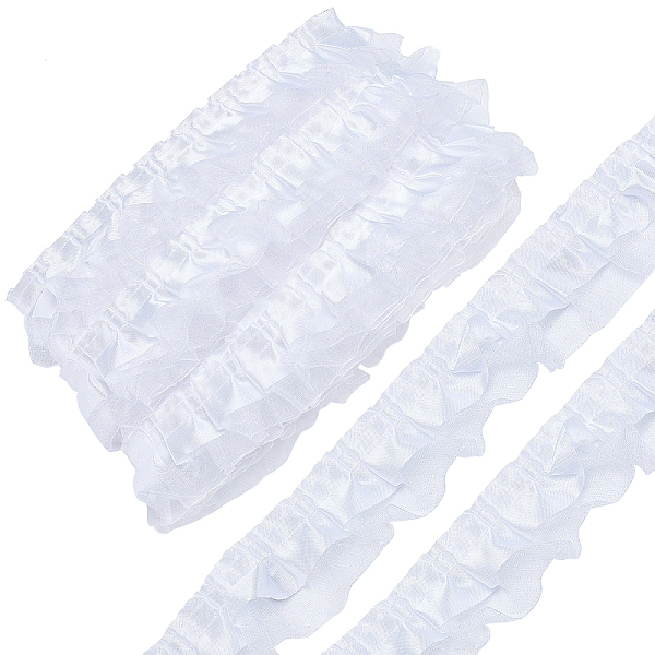 PandaHall GORGECRAFT 10.9 Yards 2 Layer Organza Lace Ribbon Pleated Satin Lace Edge Trim 1-5/8 Inch White Ruffle Chiffon Edging Trimmings...
PandaHall GORGECRAFT 10.9 Yards 2 Layer Organza Lace Ribbon Pleated Satin Lace Edge Trim 1-5/8 Inch White Ruffle Chiffon Edging Trimmings...