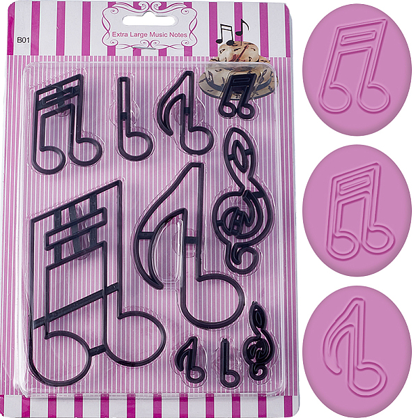 PandaHall CRASPIRE 10Pcs Musical Note Cookie Cutters Plastic Fondant Cutter Mould Detailed Biscuit Cutter for Birthday Wedding Art Baking..., Black
PandaHall CRASPIRE 10Pcs Musical Note Cookie Cutters Plastic Fondant Cutter Mould Detailed Biscuit Cutter for Birthday Wedding Art Baking..., Black