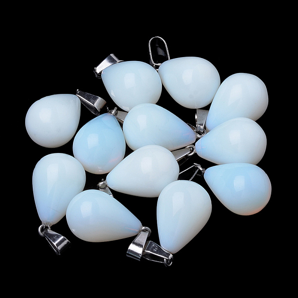 PandaHall Teardrop Opalite Pendants, with Platinum Plated Brass Findings, 21~24x12~14mm, Hole: 2x7mm Opalite Teardrop
PandaHall Teardrop Opalite Pendants, with Platinum Plated Brass Findings, 21~24x12~14mm, Hole: 2x7mm Opalite Teardrop