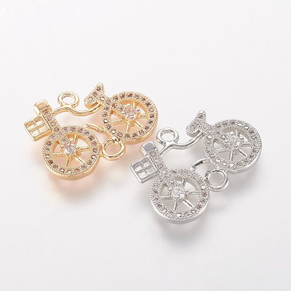 PandaHall Brass Micro Pave Cubic Zirconia Links, Bicycle, Mixed Color, 15x19.5x2.5mm, Hole: 1.5mm Brass+Cubic Zirconia Vehicle
PandaHall Brass Micro Pave Cubic Zirconia Links, Bicycle, Mixed Color, 15x19.5x2.5mm, Hole: 1.5mm Brass+Cubic Zirconia Vehicle