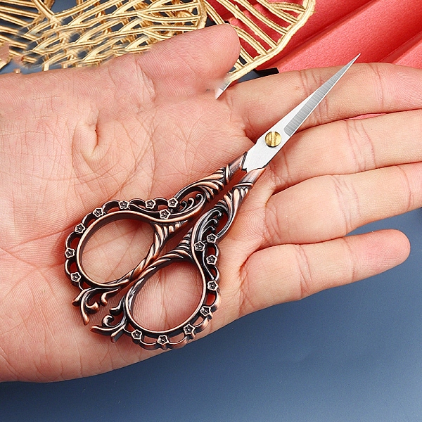 PandaHall Stainless Steel Scissors, Paper Cutting Scissors, Portable Hollow-out Flower Embroidery Scissors, Red Copper, 125x55mm Stainless...
PandaHall Stainless Steel Scissors, Paper Cutting Scissors, Portable Hollow-out Flower Embroidery Scissors, Red Copper, 125x55mm Stainless...
