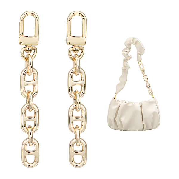 PandaHall Unicraftale 2PCS Alloy Mariner Link Chain Purse Strap Extenders, with Swivels, for Bag Replacement Accessories, Light Gold, 11cm...
PandaHall Unicraftale 2PCS Alloy Mariner Link Chain Purse Strap Extenders, with Swivels, for Bag Replacement Accessories, Light Gold, 11cm...
