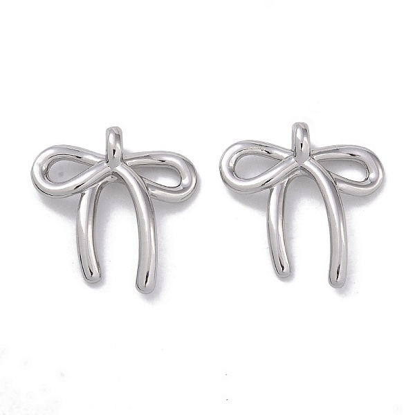 PandaHall Brass Pendants, Bowknot Charms, Platinum, 20.5x19.5x5mm, Hole: 1.8mm Brass Bowknot
PandaHall Brass Pendants, Bowknot Charms, Platinum, 20.5x19.5x5mm, Hole: 1.8mm Brass Bowknot